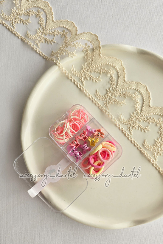 باکس فانتزی دخترانه کش مو و مینی کلیپس