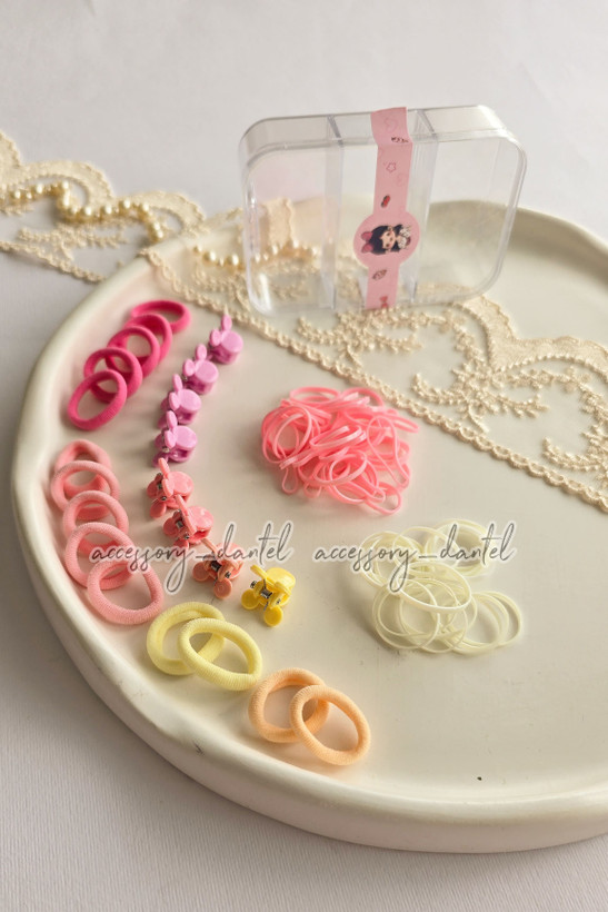 کش حوله ای کوچک صورتی