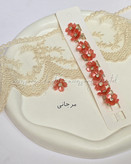 گیره مو قفلی شکوفه نگین دار (جفتی) کد ۱