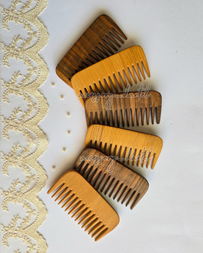 شانه چوبی دست ساز مرغوب ( چوب گردو و راش )